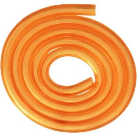 Durite essence orange transparente 5mm longueur 2m tondeuse tracteur moto scooter tuyau carburant
