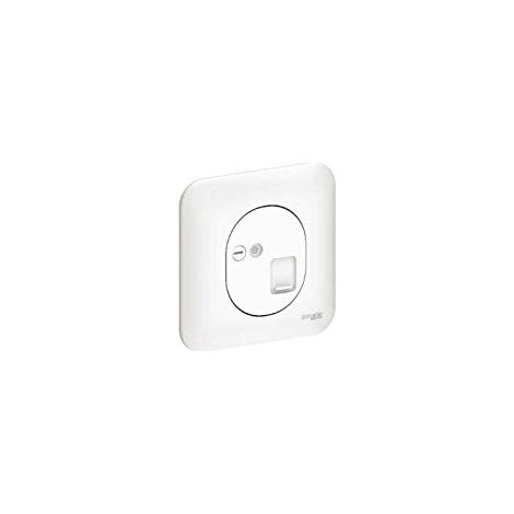 Schneider S260476 Ovalis - Toma RJ45 - cat. 6 STP - grado 3 - multimedia con placa blanca