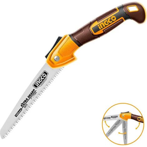 Scie pliante lame 180 MM SK5 7 dents rectifiées TPI - INGCO - HFSW1806