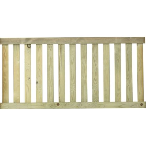 Plus Vorgartenzaun Ligno druckimprägniert 150 x 73 cm Sichtschutz (1/2)