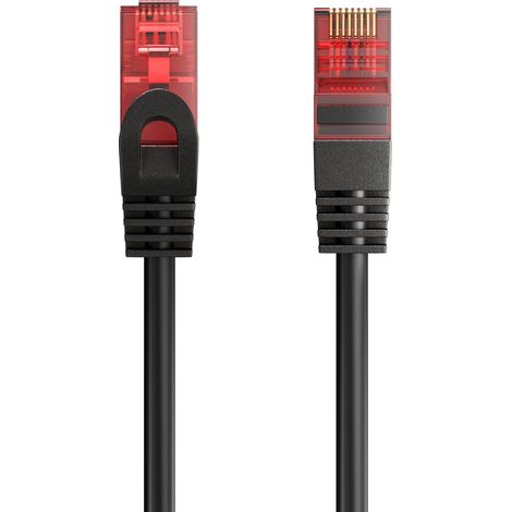 Ewent Cavo di Rete Patch Cat 6 U/UTP, AWG 24/7, 2 Connettori RJ45, 2m, Nero (1/5)