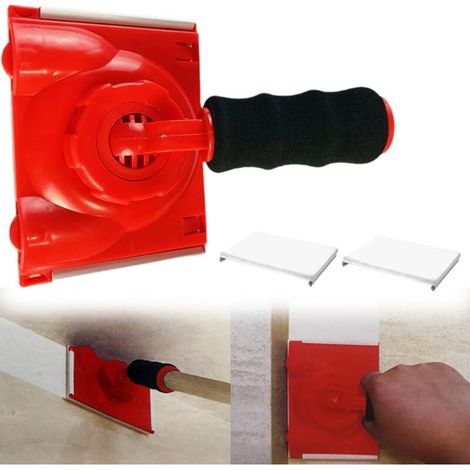 Tampon de peinture, Outil De Peinture des Bords avec Poignée avec Tampons Éponge Remplacement, Coupe-Bordure Portable Angle Réglable pour Couper les Murs et les Plafonds (1/5)