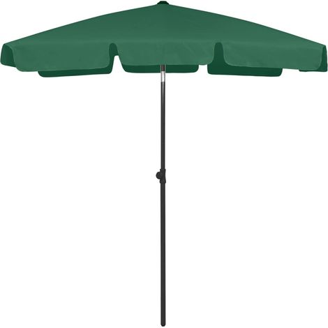 Parasol de plage Vert 180x120 cm (1/5)