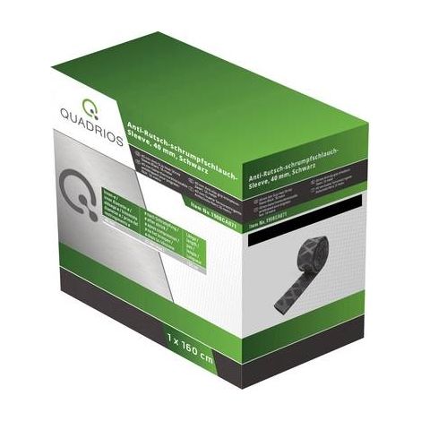 Quadrios Tubo termorretráctil negro 1,6 m 40 mm