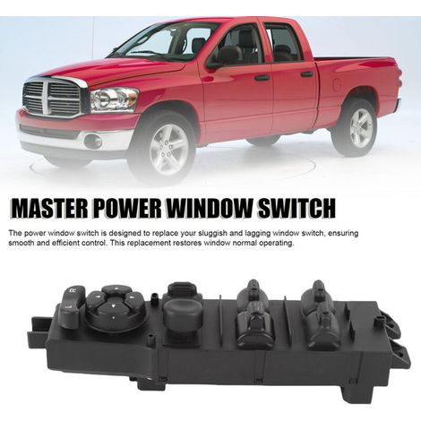 Interrupteur de Vitre Électrique Conducteur 68171680AA - Commutateur de Contrôle de Vitre pour Ram 1500 2500 2002-2008 - Remplacement Premium (1/5)