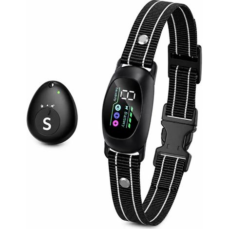 Collier anti-aboiements à puce électronique pour chien (1/3)