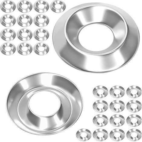 40 Pièces Rondelles à Tête Fraisée, Rondelle Décoratives en Acier Inoxydable pour Vis à Tête Fraisée, M6x17mmx3,5mm (1/5)