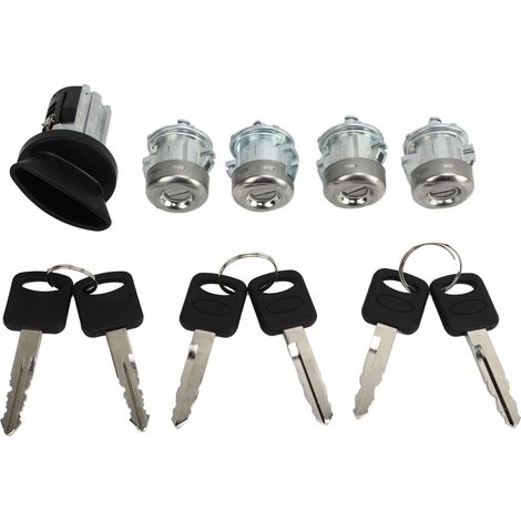 Ensemble Serrure Barillet Porte Voiture Clé Contact 1L3Z 11582 A Kit Remplacement Commutateur Allumage Pour Ford Excursion 2000-2005 (1/5)