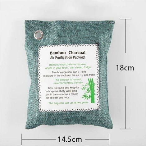 Absorbeur D Odeurs - Charbon De Bambou Actif - Pour Voiture Maison Refrigerateur Placard - 4 Unites (1/5)