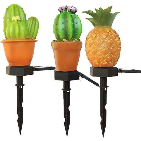 Lot de 3 lampes solaires de jardin (1/3)