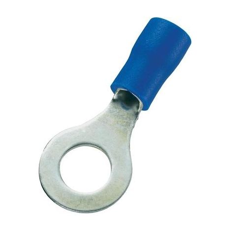 COSSE À OEILLET TRU COMPONENTS 746568 SECTION MAX: 2.50 MM² Ø DU TROU: 6.4 MM PARTIELLEMENT ISOLÉ BLEU 100 PC(S)