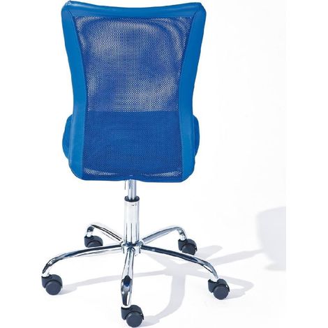 Sedia ufficio Blu Inter Link con ruote regolabile in altezza Dim. 43x56x88-98h (1/5)