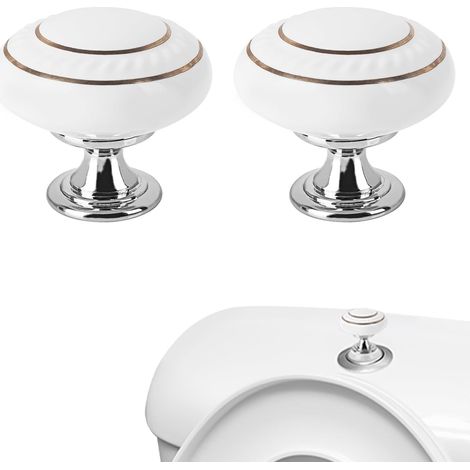 Set mit 2 Toilettenspülknopf-Aufsätzen, Spülknopfhilfe, langes Nagelkunst-Accessoire (1/5)