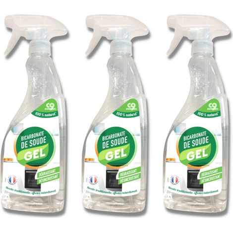 Venteo - Bicarbonate de soude en gel - Idéal pour tout nettoyer du sol au plafond - Lot de 3