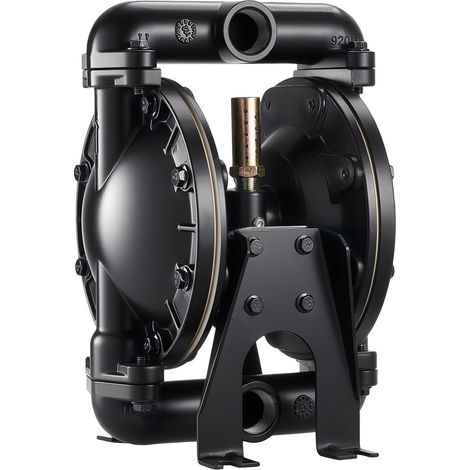 Pompe Pneumatique à Double Membrane 132 L/min, Pompe à Diaphragme Pneumatique Transfert Huile Usagée, Entrée Sortie Air Standard, Corps Alliage Aluminium, pour Diesel, Graisse, Kérosène, Essence (1/5)