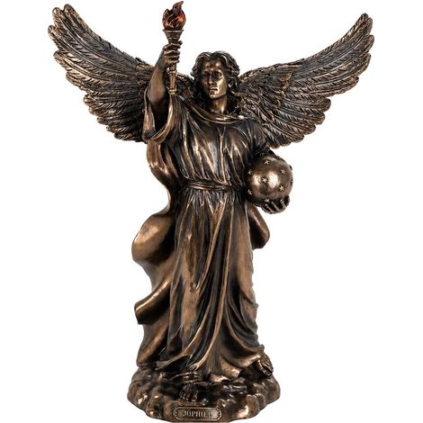 Figurine Archange Jophiel en bronze coulé à froid 34 cm