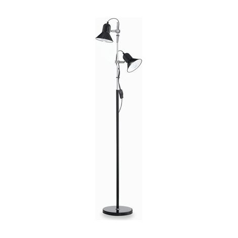 Ideal Lux Polly - 2 Licht Doppel Stehleuchte Schwarz, E27 (1/2)