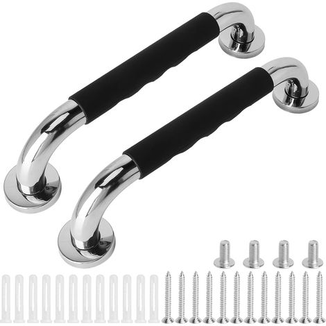 Barre d'Appui WC Barre de Douche Antidérapante cm Barres d'appui Salle de Bain Poignée Douches en Acier Inoxydable Barres Douche Baignoire pour Toilettes Handicapées Enceinte (1/5)