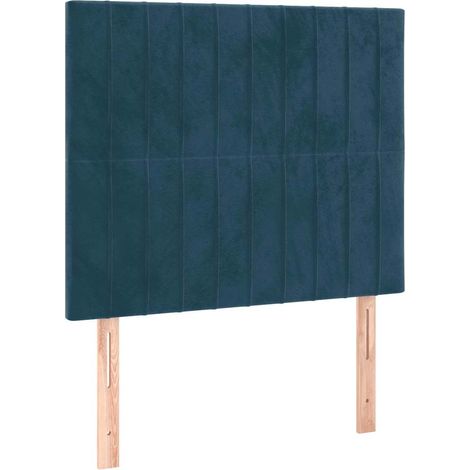 Maison Exclusive - Cabecero Terciopelo Azul Oscuro 100x5x118/128 (1/5)