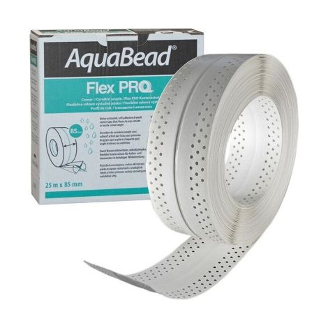 Gyproc AquaBead Flex Pro 25 m - Profilé d’angle pliable autocollant par hydro-activation
