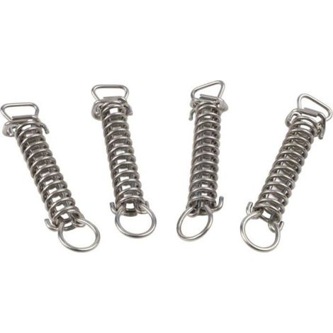 Lot de 4 couvertures de piscine en acier inoxydable avec couvercles de protection, matériel robuste D-For Ring pour, (sans étui) (1/5)