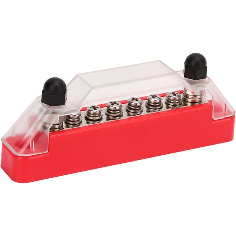 48V 150A Stromverteilerblock, 6 M4-Anschlüsse, 2 M6-Bolzen, für Boote, Wohnmobile, Yachten, Autos (1/5)