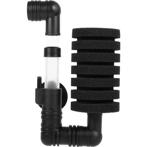 Filtre d'éponge Double Biologique à Ventouse pour Aquarium Réservoir de Poissons Fish Tank 2 Types(Filtre à tête Unique) (1/5)