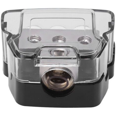Bloc de distribution d'alimentation à 3 voies avec masse, répartiteur audio, entrée 0 AWG, 4 sorties, universel pour voiture