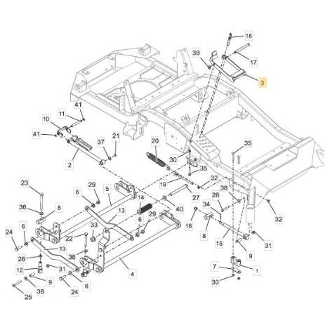 ORIGINAL STIGA DECK-HEBEPEDAL – 118830852/0