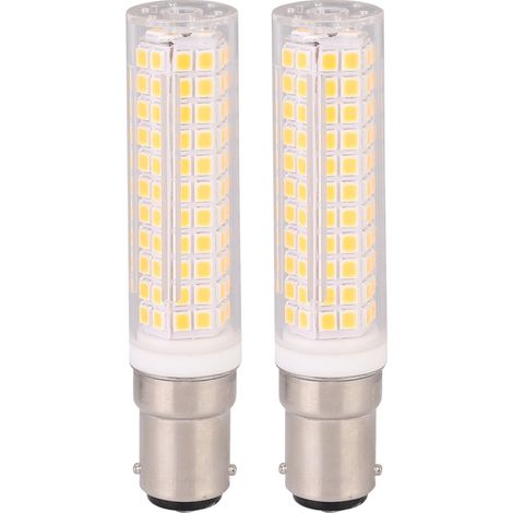 Ampoule Led Maïs BA15D - 7 W - 220 V AC - Blanc Chaud - Pour Plafonnier Cuisine Chambre - Lot De 2 (1/5)