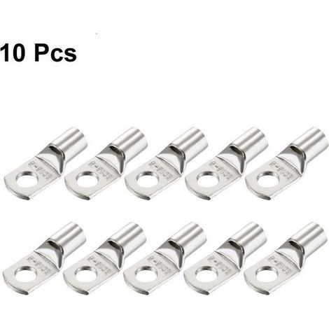Cosse à Sertir Câble SC16-6 Non Isolé U-Type cuivre 6mm Argent Connecteur - FOLAYA (1/4)