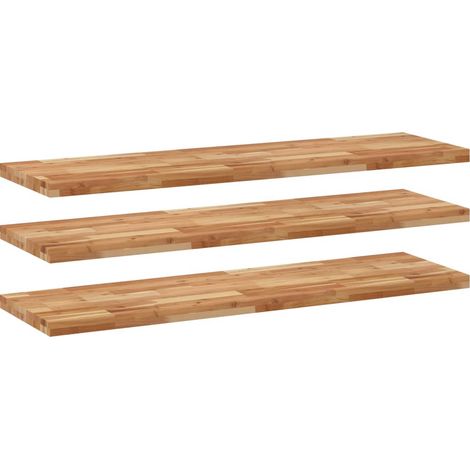 Maison Exclusive - Schweberegale 3 Stk. 160x40x4 cm Massivholz Ak