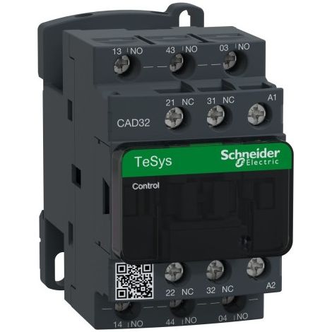 Schneider CAD32G7 contactor - 3F+2O - instant - 10A - 120Vca