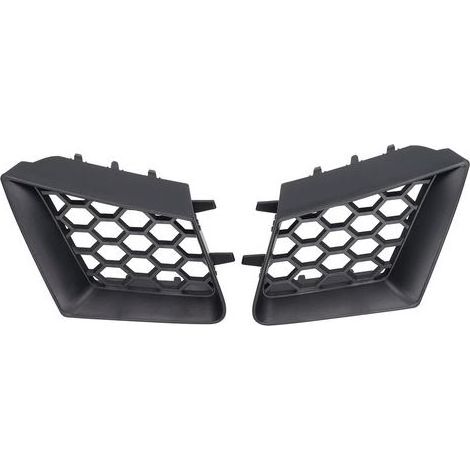 ,Grille supérieure de pare-choc avant, 2 pièces, gauche droite, noir mat, remplacement pour Seat Ibiza Cordoba 6L 2002 2009 (1/5)