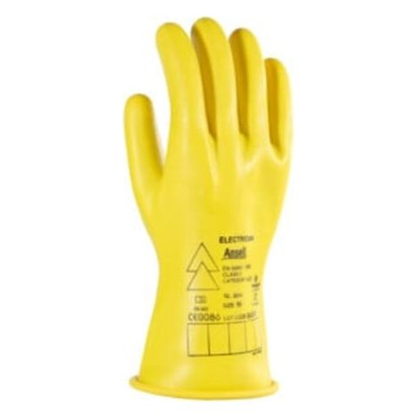 Ansell Elektriker Handschuh-Paar E014Y, 1000 V AC, Handschuhgröße: 9