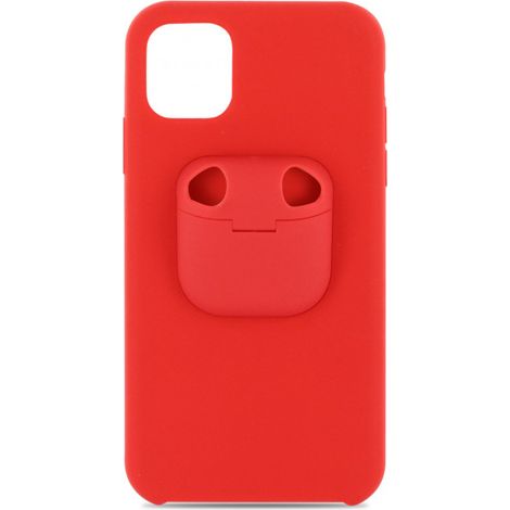 Coque semi-rigide Ultimate soft touch 2-en-1 pour iPhone 11 - rouge (1/4)