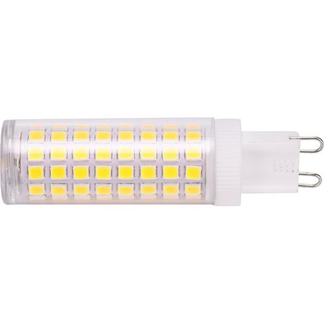 Ampoule LED G9 10 W, 1000 lm, 100 LED, culot bipolaire, type « maïs », pour lustre, 100-240 V, blanc froid 6000-6500 K (1/5)