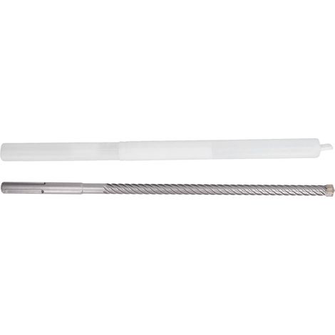 Foret burineur SDS 6 canaux auto-centrant pointe carbure pour brique pierre béton (1/5)