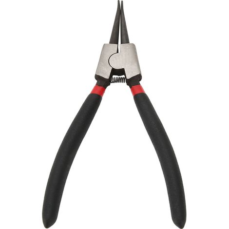 Pince à circlips externe droite 175mm, acier au carbone, embout 1,6mm, multifonction, pour bagues de retenue SK-112-7D (1/5)