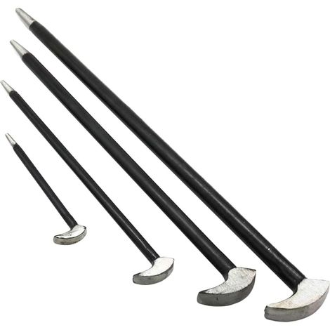 Heavy Duty Pry Bar Set, Mechanic Crow Bar Tool Set, Nail Puller Pry Bar, Steel Construction, Ergonomic Grip, Ideal for Demolition, Automotive, Machinery Repair, and Heavy Duty Projects (1/5)