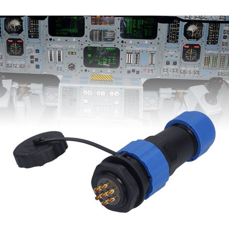 SP20-Rückmutter, IP68 wasserdichte Rückmutter für Luftfahrtstecker und -buchse, mehradrige verschweißte Stecker- und Buchsenverbindung, 380 V, 7 Leiter. (1/5)