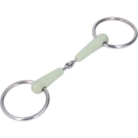 Mors de bride de 130 mm avec chaînette, en acier inoxydable, pour l'entraînement équestre (1/5)