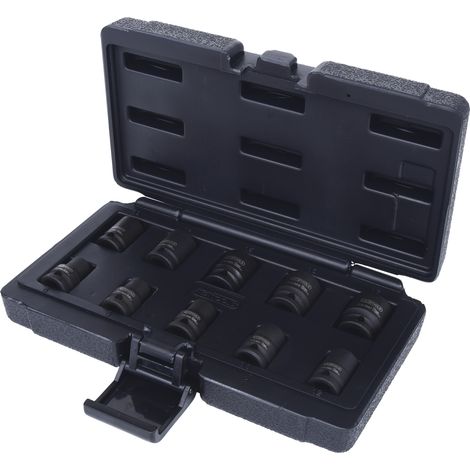 KS Tools 3/8 12-kant-Kraft-Stecknuss-Satz, kurz, 10-tlg (1/4)