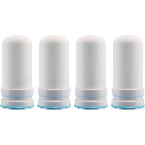 Lot de 4 cartouches filtrantes pour robinet de cuisine Kubichai, purificateur d'eau à charbon actif.