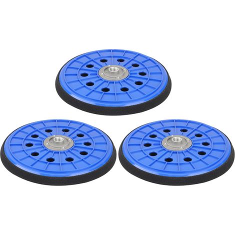 Trade-Shop Klett 225mm Schleifteller Treibteller für Builder BDPG600 BDPG680 BDPG680-1 BDPD68, DEMA 600 W, Menzer LHS 225 Langhalsschleifer - 3 Stück