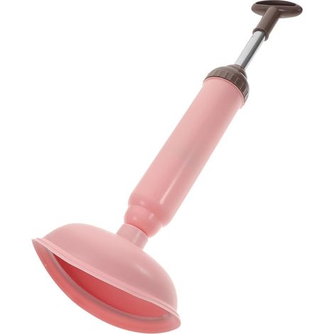 Ventouse Haute Pression Rose avec Support pour Toilettes et Évier (1/5)