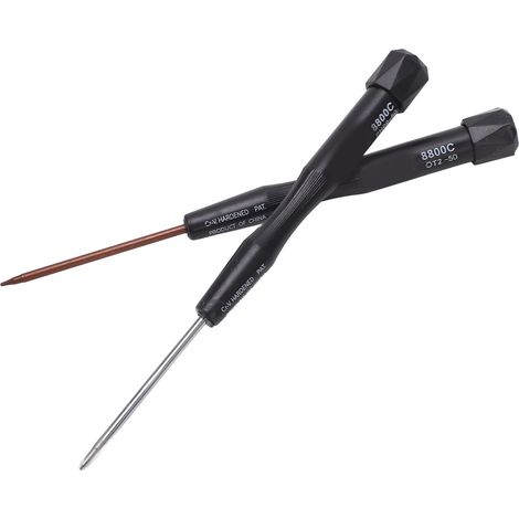Kit 2 Tournevis Professionnels Poignée Antidérapante Embouts Magnétiques Entretien 8800C F (1/5)