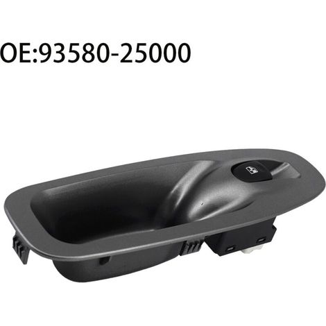 93580-25000 Interrupteur simple pour lève-vitre électrique dans les voitures, convient aux modèles Hyundai Accent 2000-2006, commande la montée et la descente d'une seule vitre de porte.