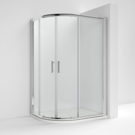 Nuie Pacific Offset Quadrant Shower Enclosure 1200mm x 900mm with Tray LH - 6mm Glass (1/5)