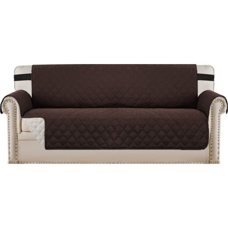 1 Housse de canapé, matelassée, microfibre, antidérapante, sangles élastiques, déperlant, animaux (1/5)